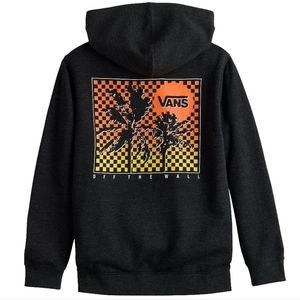 Vans® Off the Wall Palm Tree Front & Back Graphic Hoodie Boys L New